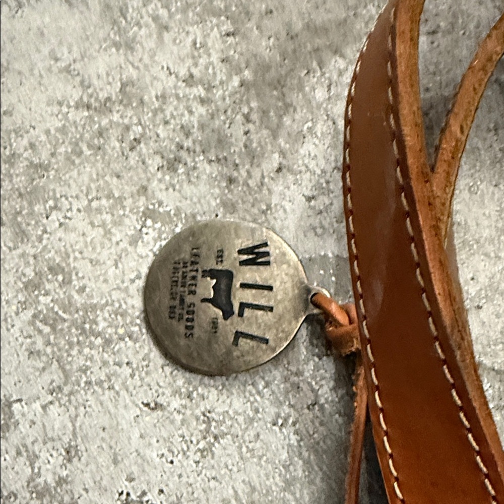 Will Leather Goods reversible Olive and Plum Tote - Picture 3 of 8